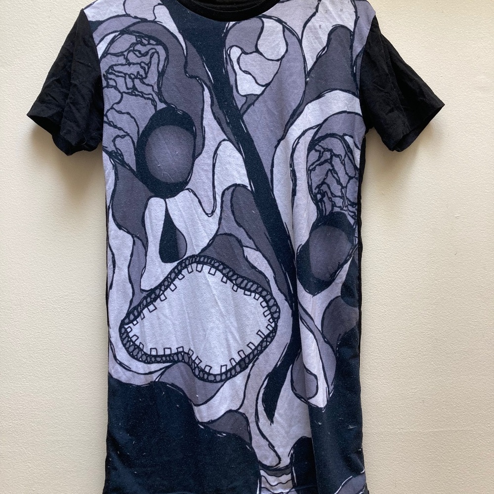 Creepy Abstract Faces Redbubble T Shirt Dress